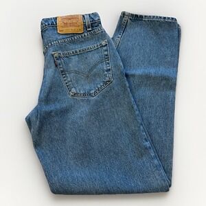 Vintage Levis 550 Jeans Mens 30 x 33 Relaxed Fit 90s Denim Tapered Leg Blue